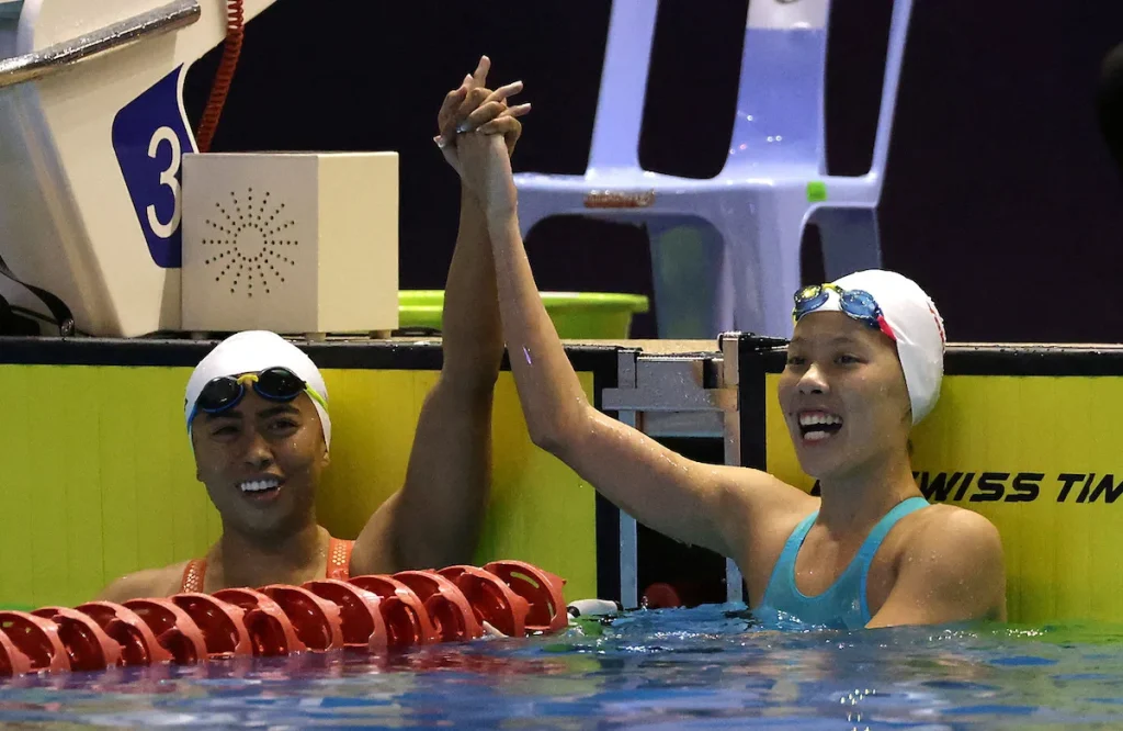 Xiandi Chua shatters SEA Games record as PH swimming wins 1st gold. Photo credits: Rappler