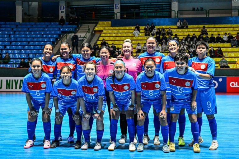 The Philippine women’s national futsal team during their campaign in Uzbekistan